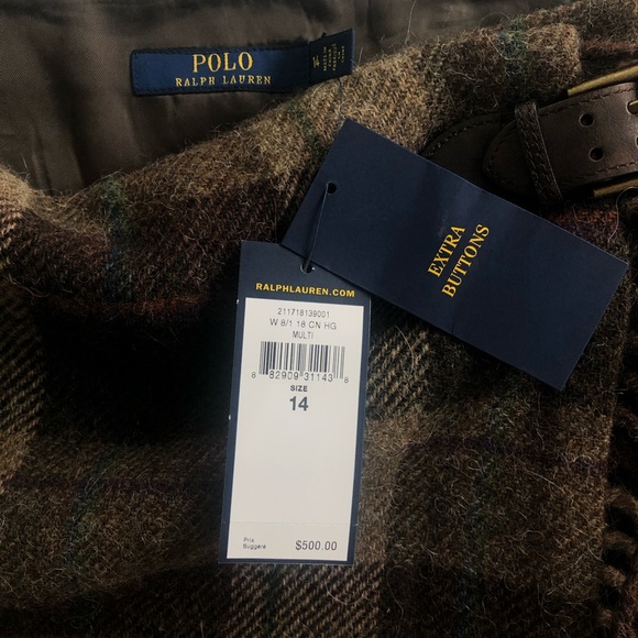 Polo Ralph Lauren Classic Wool Wrap Skirt - 14 - Picture 7 of 8